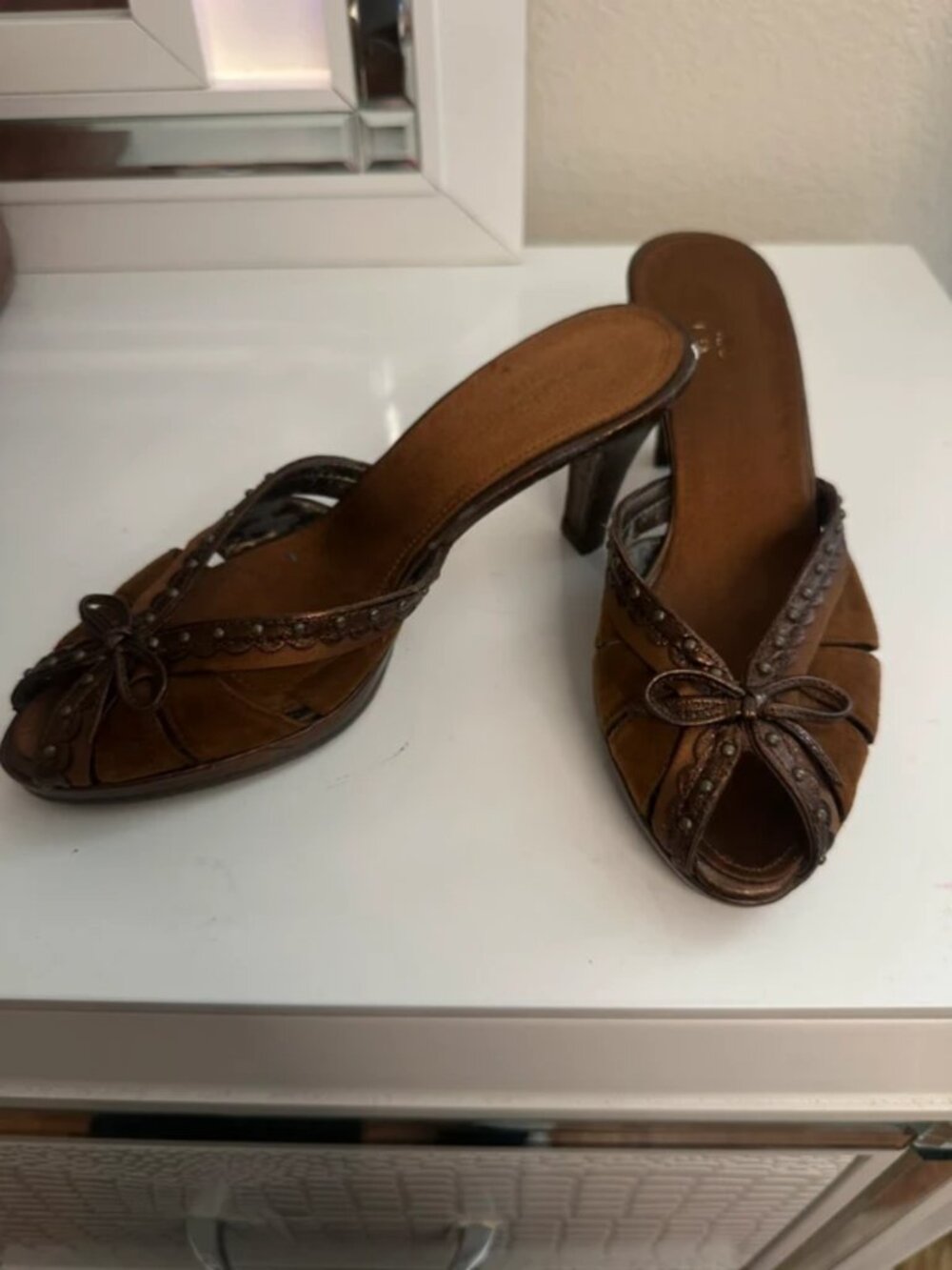 vintage slip on mule heels - Picture 4 of 5